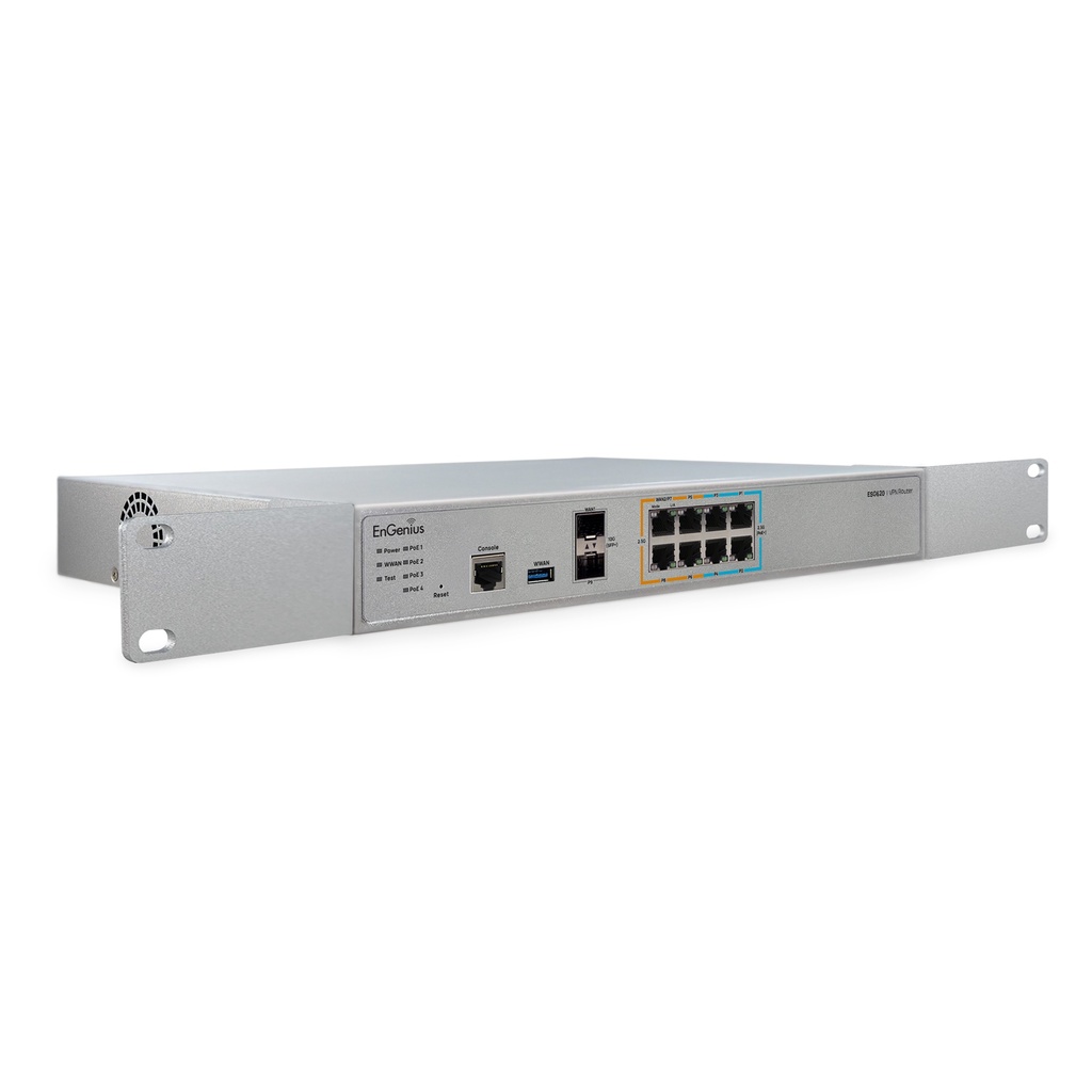 Cloud-Managed VPN Router with 8x 2.5-Gigabit (4 PoE+) Ethernet ports and two SFP+ slots