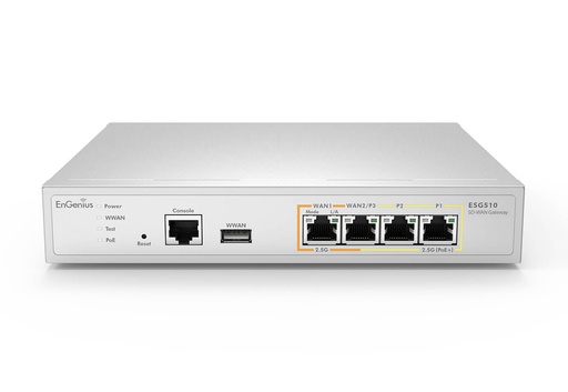 [ESG510] Cloud SD-WAN Gateway with 4 x 2.5-Gigabit (1x PoE+) Ethernet ports