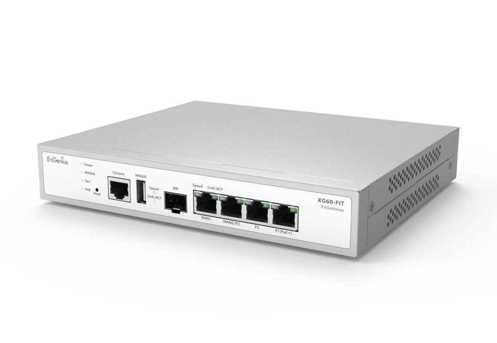 EnGenius: EnGenius Fit Xpress VPN Router with 4 x Gigabit (1 PoE+) Ethernet ports and 1 SFP