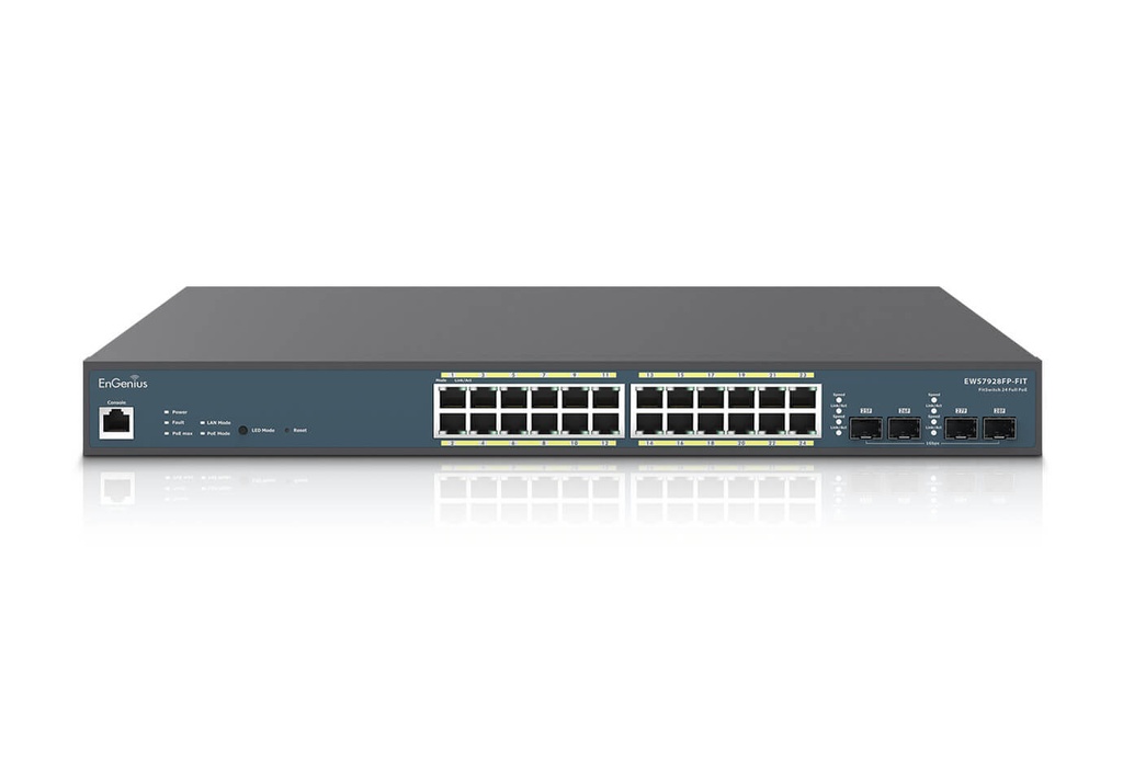 EnGenius EWS7928FP-FIT Fit 24-Port 410W PoE+ Switch